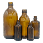 Glazen Pompfles | Amber glas