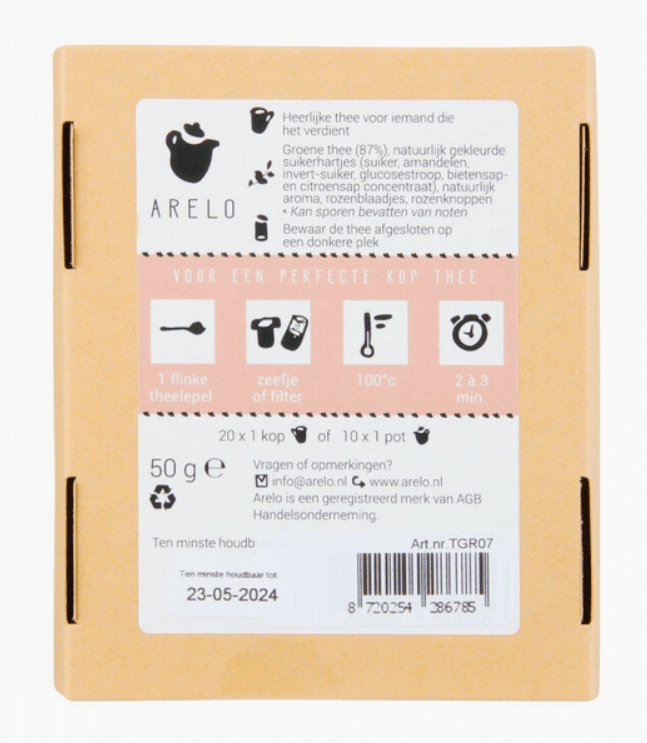 Arelo | Lieve Juf thee | 50 gram