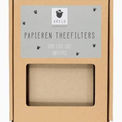 Arelo | Papieren theefilterzakjes | 100 stuks