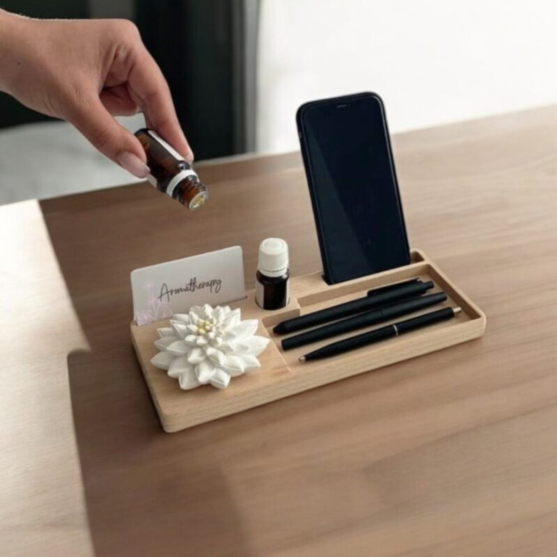 Bureau-organizer met geursteen | Geurverspreider