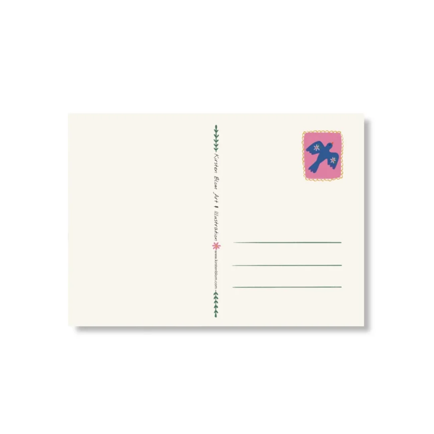 Ansichtkaart Vintage Kan Met Bloemen A6