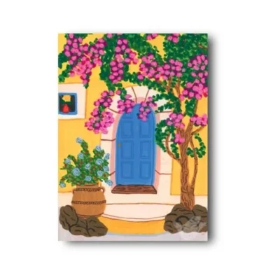 Minikaartje De blauwe deur