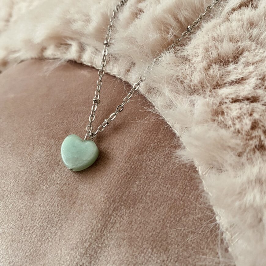 Typisch Shanna | Edelsteenketting | Aventurijn hartje