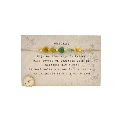 Typisch Shanna | Edelsteen armbandje | Hartjes Amazoniet