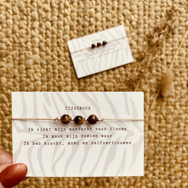 Typisch Shanna | Edelsteen armbandje | Tijgeroog