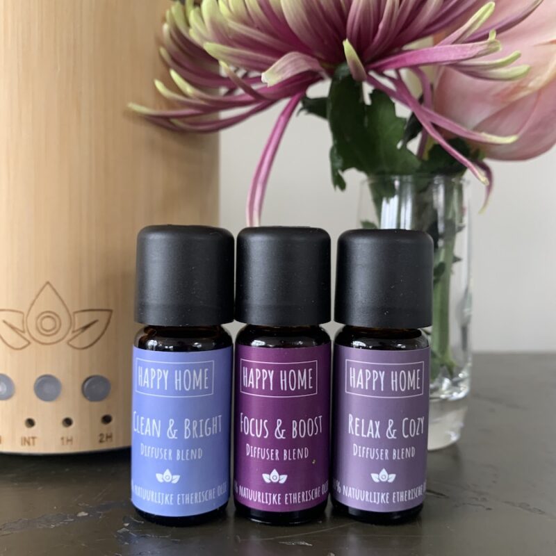 Aroma Diffuser | Bamboo + Startset Happy Home | 150 ML