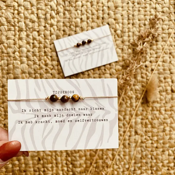 Typisch Shanna | Edelsteen armbandje | Tijgeroog