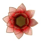 Lotus sfeerlicht | Rood/Roze Goudrand