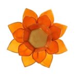 Lotus sfeerlicht | Oranje 2e Chakra Goudrand