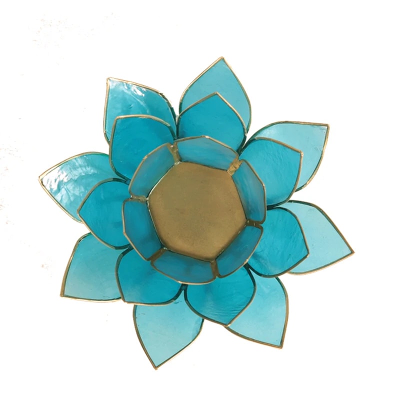 Lotus sfeerlicht | Blauw 5e Chakra