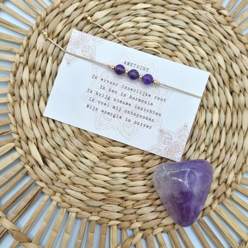 Typisch Shanna | Edelsteen armbandje | Amethist