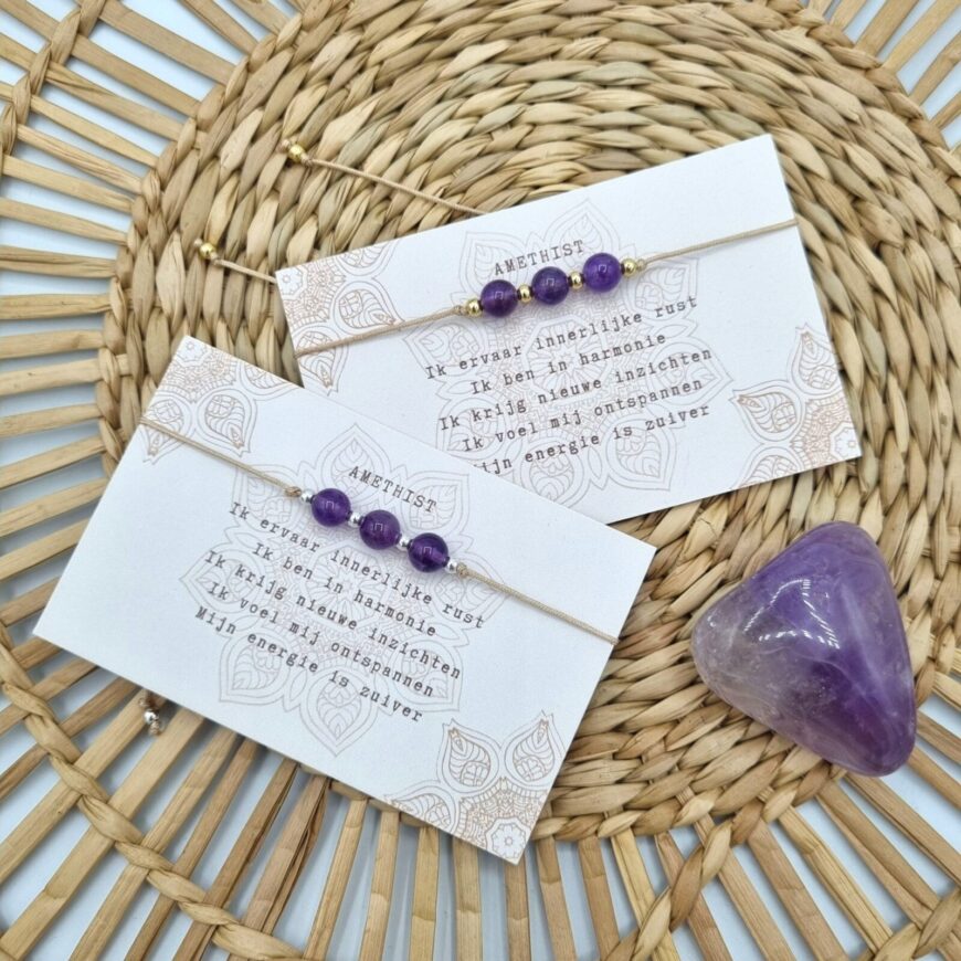 Typisch Shanna | Edelsteen armbandje | Amethist