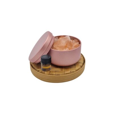 Blikje 50ml Aluminium Roségoud Met Himalayazout Etherische Olie 1ml