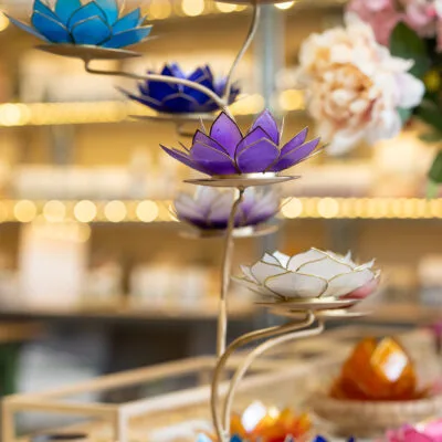 Lotus sfeerlicht | Violet & Blauw