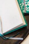 Notitieboek Yoga Groen | Handgemaakt met zilveren details