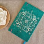 Notitieboek Yoga Groen | Handgemaakt met zilveren details