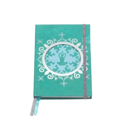 Notitieboek Yoga Groen | Handgemaakt met zilveren details
