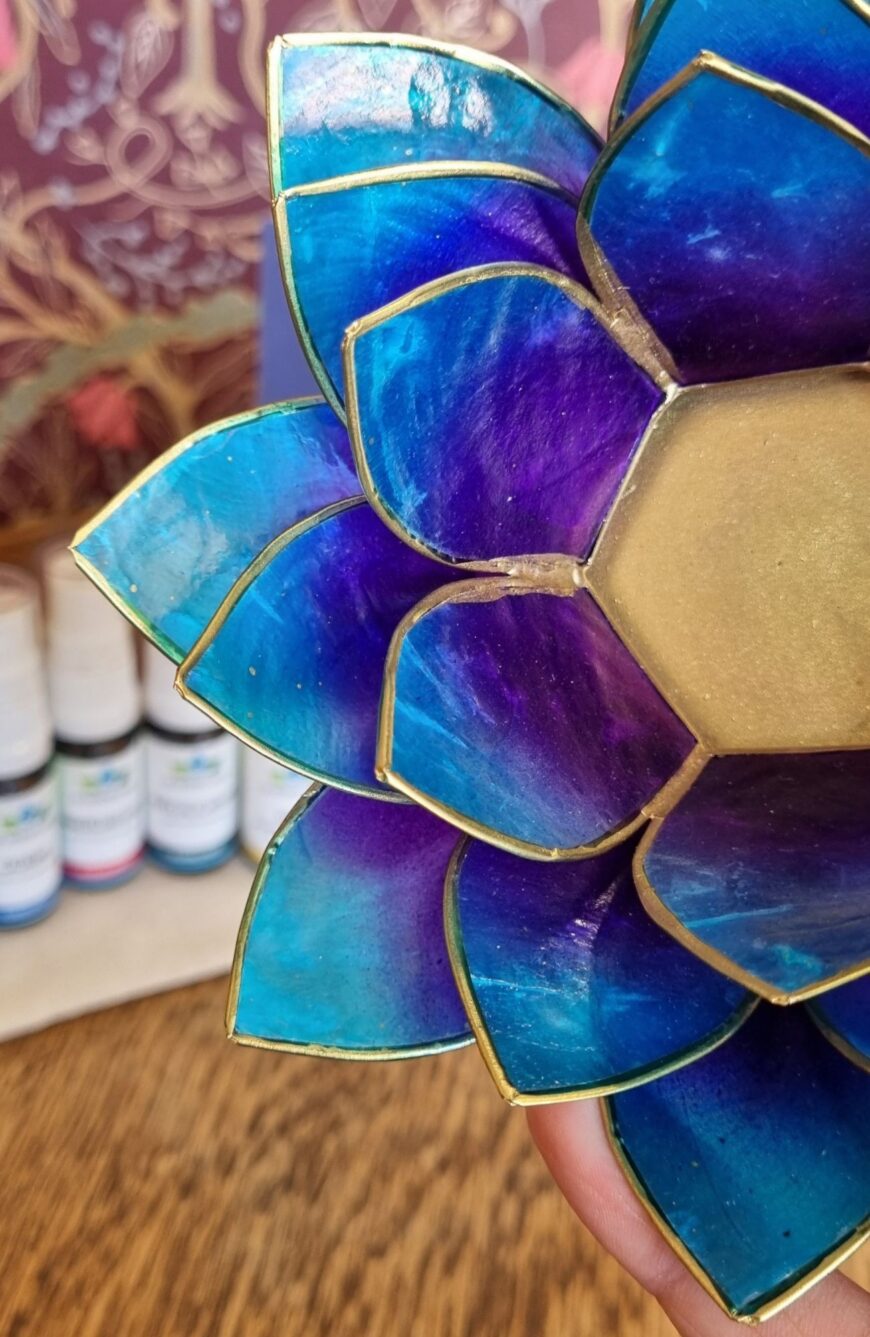 Lotus sfeerlicht | Violet & Blauw