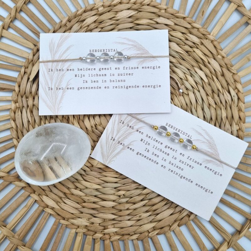 Typisch Shanna | Edelsteen armbandje | Bergkristal