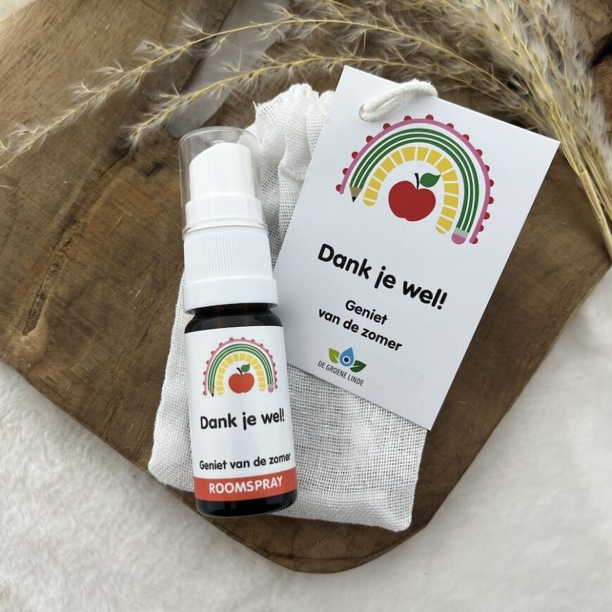 Bedankt Juf of Meester | Roomspray