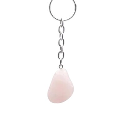 Edelsteen Sleutelhanger | Rozenkwarts