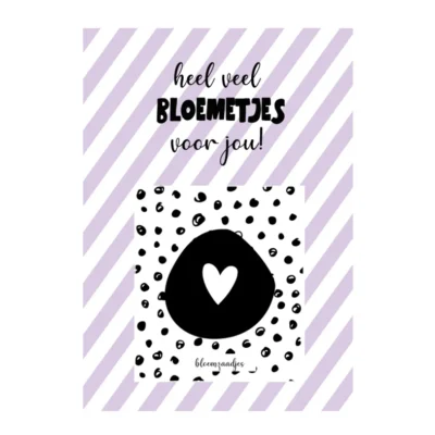 Kaart A6 incl. Bloemzaadjes | heel veel bloemetjes voor jou