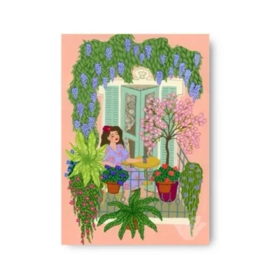 Ansichtkaart Green Balcony A6