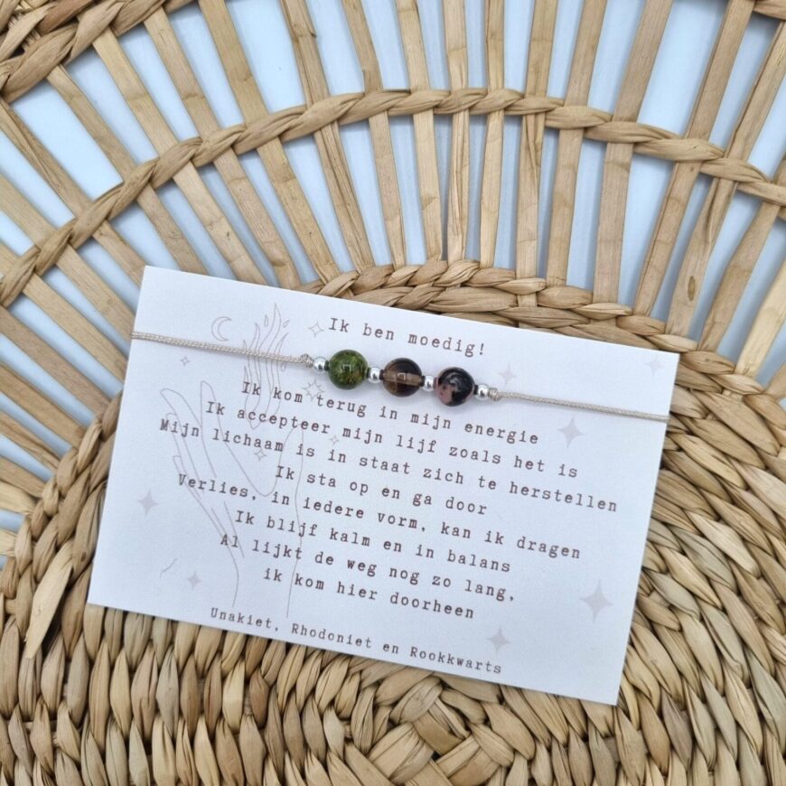 Typisch Shanna | Edelsteen Armbandje | Ik Ben Moedig