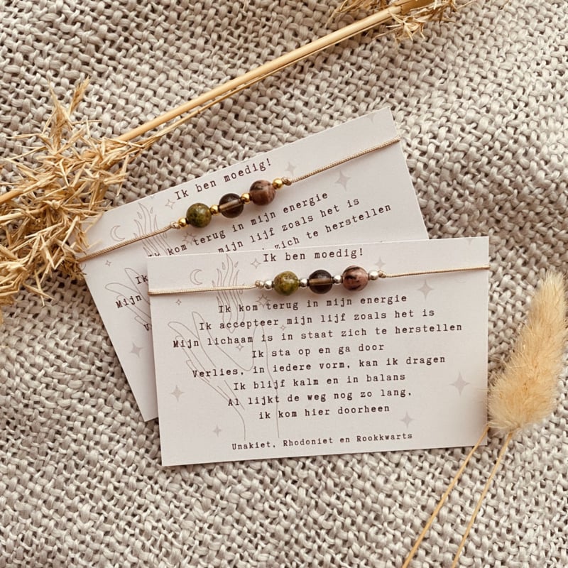 Typisch Shanna | Edelsteen Armbandje | Ik Ben Moedig