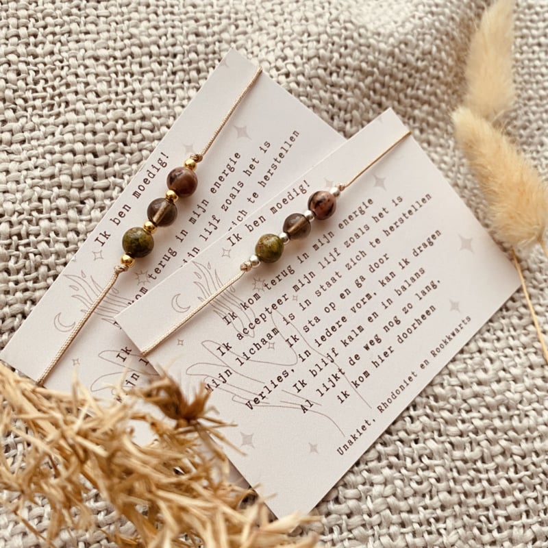 Typisch Shanna | Edelsteen Armbandje | Ik Ben Moedig