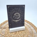 Kaart Zon en Maan A6 | Zwart Wit