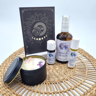 Zon en Maan Kaart A6 Warm Hart Kaars Gouden Driehoek Power Of The Moon Collectie