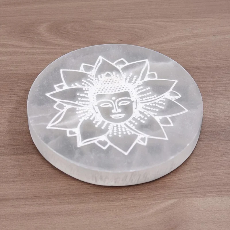 Seleniet Oplaadsteen Rond (Lotus)