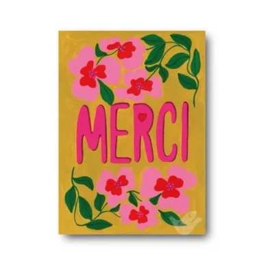 Ansichtkaart Merci A6