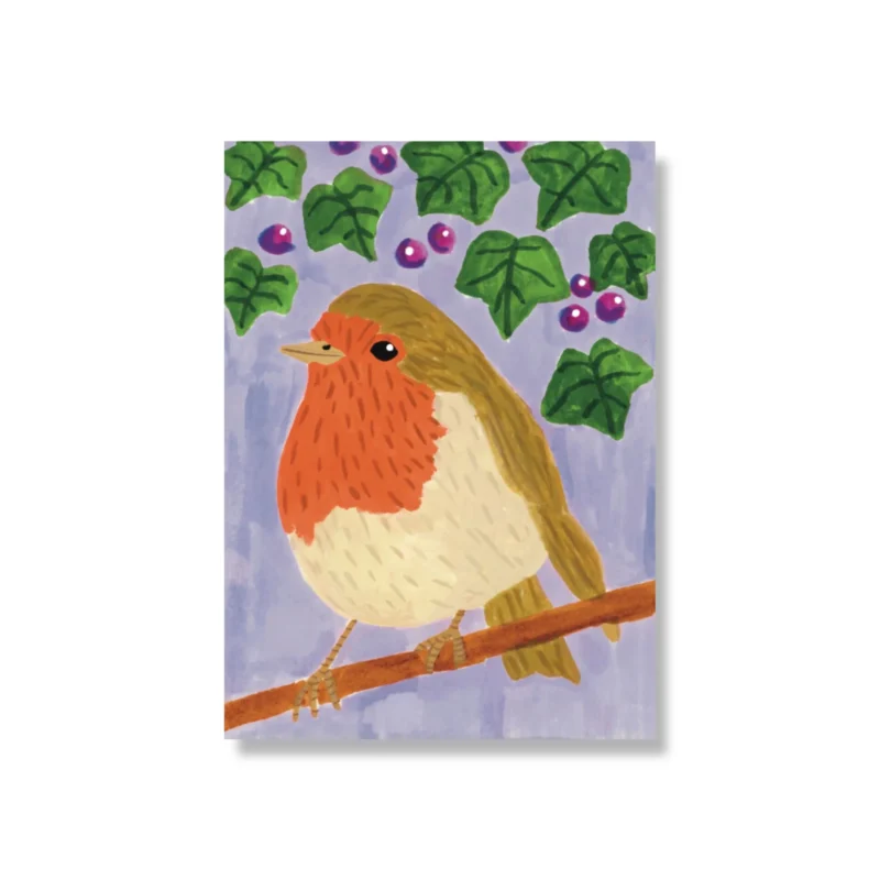 Ansichtkaart Roodborstje A6