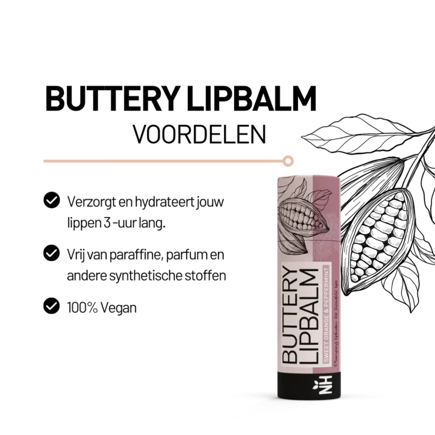 Natural Heroes | Buttery Lipbalm | Plumping (Mint & Orange)