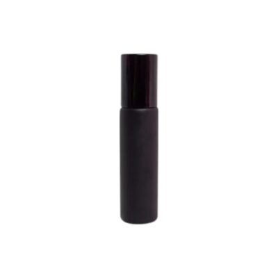 Roller zwart mat glas 10ml