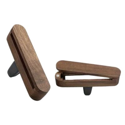 Autoclip Dark Wood Voorzijde Binnenzijde Magneetsluiting