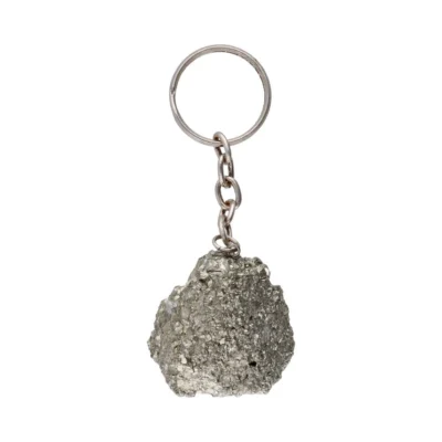 Edelsteen Robuuste Sleutelhanger | Onbewerkte Pyiet