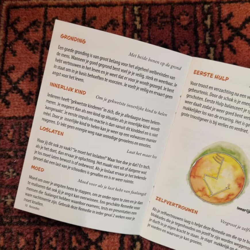 A6 Remedie boekje met uitleg A6 Remedie boekje met uitleg