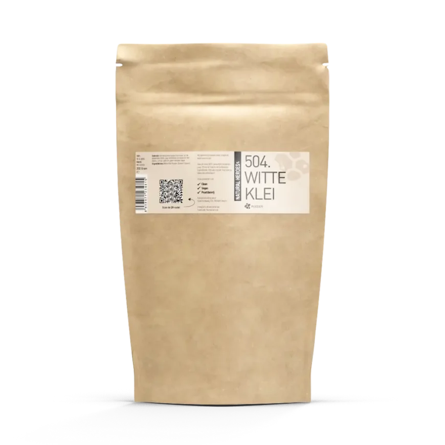 Natural Heroes | 504. Witte Klei Poeder (Kaolin) | 200 g Natural Heroes | 504. Witte Klei Poeder (Kaolin) | 200 g