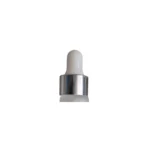 Pipetflesje Mat of Helder Glas | Dop Zilver | 4 ml