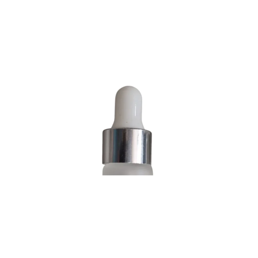 Pipetflesje Mat of Helder Glas | Dop Zilver | 4 ml