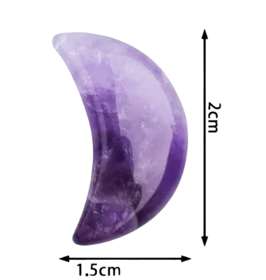 Amethist Maantje Zaksteen Afmetingen 2 cm bij 1,5 cm