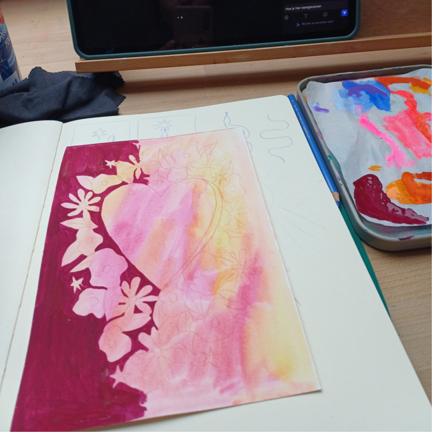 Ansichtkaart Geef Jezelf Tijd | A6