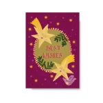 Enkele kerstkaart Best wishes A6