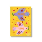 Enkele Kerstkaart Love and peace A6