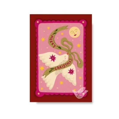 Enkele kerstkaart Merry christmas A6