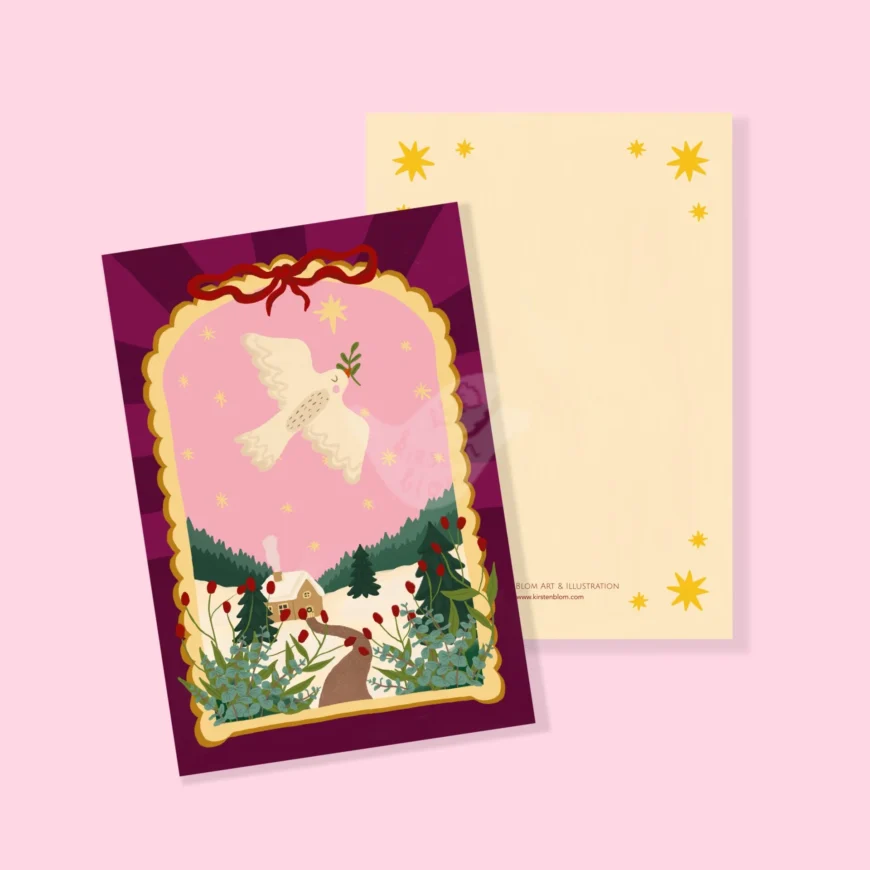 Enkele kerstkaart Peaceful Christmas A6