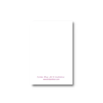 Kirsten Blom Minikaartje gift card Sleepy moon achterzijde